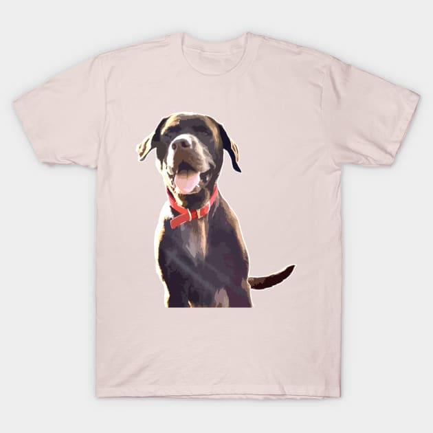 Chocolate Labrador T-Shirt by Yule